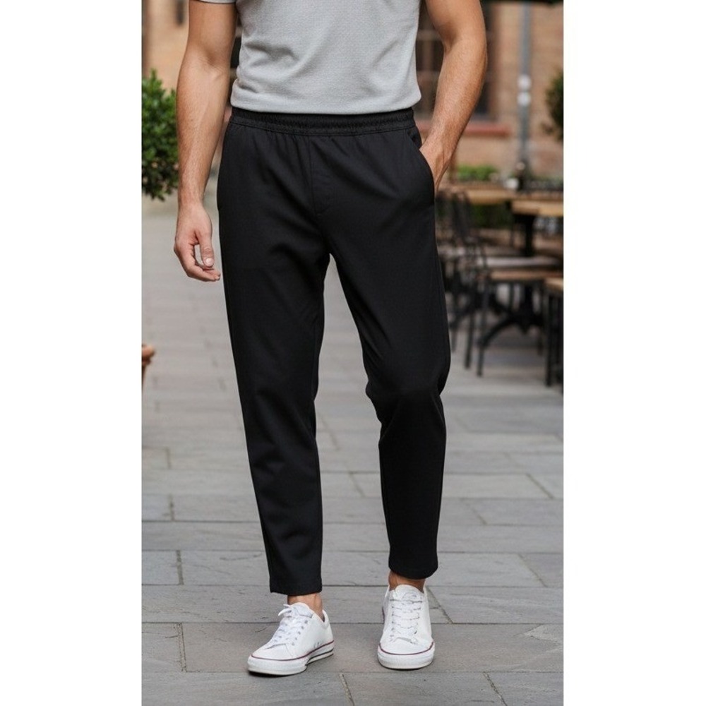 Quiksilver Elastic Waist Pants Men's Size XL Surf Black Athletic‎ QA25WB052 NWT